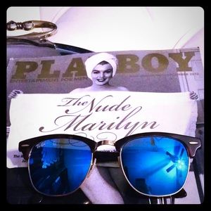 AUTHENTIC RAY-BAN Clubmasters Polarized Sunglasses